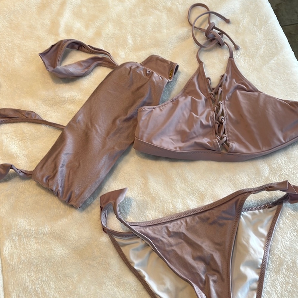 Light Purple Victoria Secret 3 Piece Mini Bikini